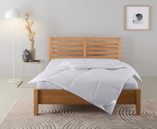 Home affaire Daunenbettdecke Moulle, Bettdecke 135x200 cm und 155x220 cm, Füllung: 90% Daunen & 10% Federn, Bezug: 100% Baumwolle, Bettdecken, Sommer oder Winter, Decke, Made in Germany, atmungsaktiv