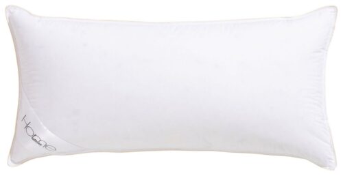 Home affaire 3-Kammer-Kopfkissen Litrone Kopfkissen 40x80 cm, 80x80 cm, Füllung: 100% Gänsedaunen Außenkammer & 100% Gänsefedern Innenkern, Bezug: 100% Baumwolle, Bauchschläfer, Rückenschläfer, Seitenschläfer, Kissen DOWNPASS zertifiziert und Made in Germany