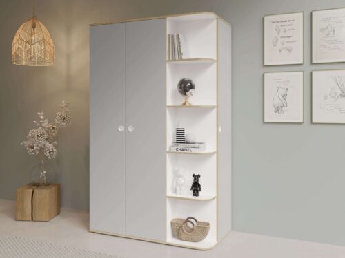 Home affaire Kleiderschrank ELLETE geräumiger Schrank mit Regalfächern und Kleiderstangen