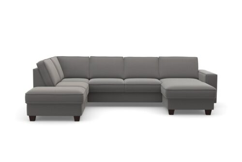 Home affaire Wohnlandschaft County U-Form, 3 Teile, wahlweise Ottomane links oder rechts, mit Federkern-Polsterung