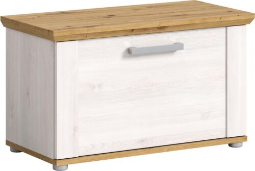 Home affaire Sitzbank COSENZA, TOPSELLER!, Breite 80 cm, 1 Klappe, 2 Einlegeböden, 2-farbig, in Landhausoptik, Bank, Schuhbank, Garderobenbank, Dielenbank
