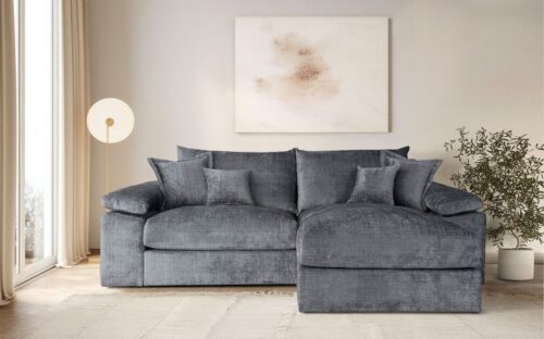 Home affaire Ecksofa Soft&Cosy XL L-Form, B: 246 cm - OTTO. Verlässliche Qualität., Mega-Sofa, Cord oder Chenille-Struktur, mit Federkern & 4 Zierkissen