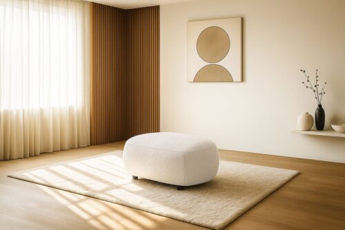 Home affaire Polsterhocker Ostrup, schlichtes modernes Design, in verschiedenen Farben