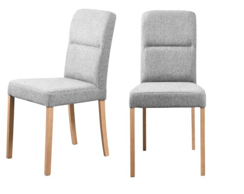 Home affaire 4-Fußstuhl Nina Küchenstuhl, Polsterstuhl (Set, 2 St), Gestell Buche Massivholz lackiert