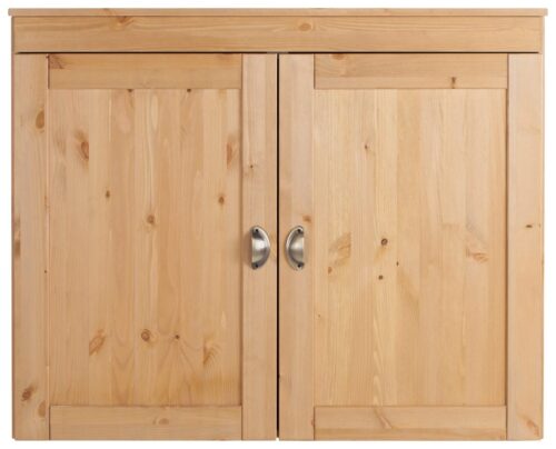 Home affaire Hängeschrank Oslo 100 cm breit, massiver Kiefer, 2 Türen, Metallgriffe, Landhaus-Optik