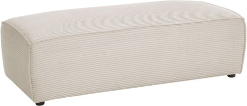 Home affaire Hocker NEU: SHERWOOD XXL, Polsterhocker, Cord, Webstoff, rechteckig, bequemer Sitzkomfort, 130/60/44 cm, Krokodilverbinder