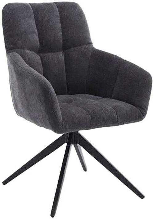 Home affaire Drehstuhl Nizza (Set, 2 St), Hochwertiger Stoff und robuster Metallfuß