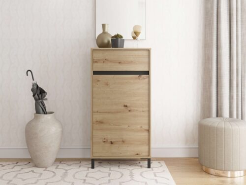 Home affaire Schuhkommode Arran, Schuhregal, Schuhschrank, zwei Regale und eine Schublade. Gesamtbreite 54,5 cm