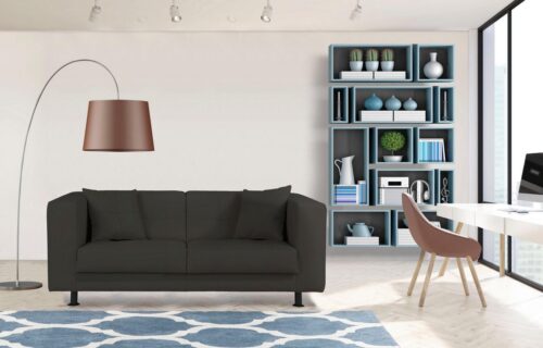 Home affaire 2-Sitzer Bengo, mit Steppung im Sitz- und Rückenbereich, incl. Zierkissen