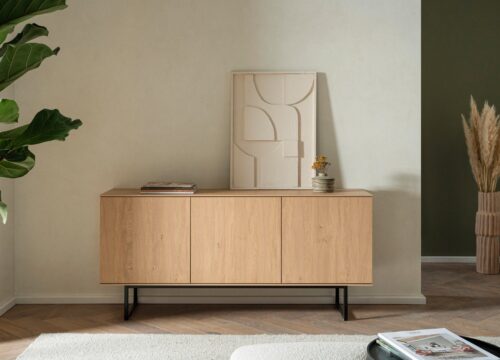 Home affaire Lowboard Lund, moderner TV-Unterschrank, Kommode mit Kufengestell, ausreichend Stauraum, vielseitig einsetzbar, 150 cm breit