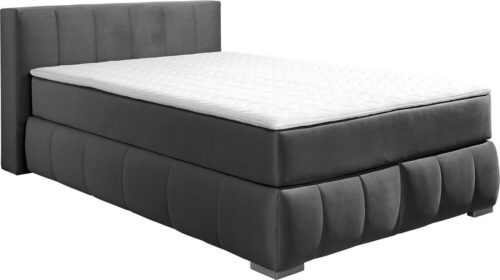 Home affaire Boxspringbett Chelles, inkl. Topper, in XXL- Überlänge 220 cm, Unterbox mit feine Wölbung