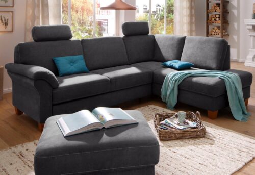 Home affaire Ecksofa Borkum L-Form, B: 249 cm - OTTO. Verlässliche Qualität., optional Bettfunktion, Federkern