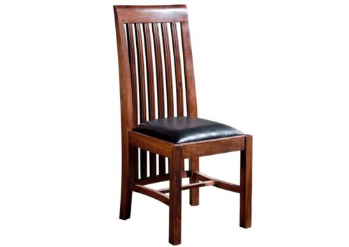 Massivmoebel24 Holzstuhl OXFORD, Akazie 45x51x103 nougat Polster schwarz Bangalore OXFORD #6