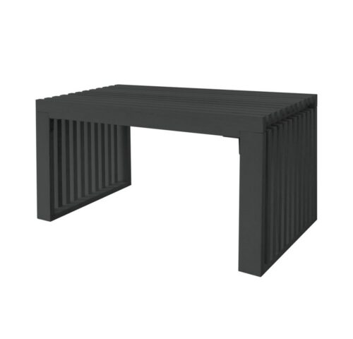 HOME DELUXE Sitzbank aus Holz LORA - 78 x 40 x 42 cm, Kiefernholz, Lamellen, Flurbank, Bettbank, Garderobenbank