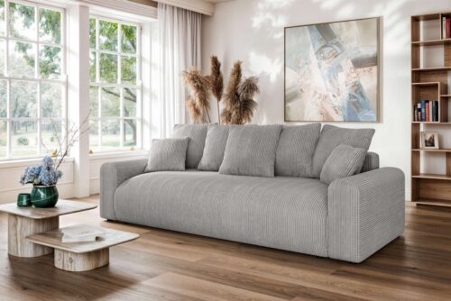 Home affaire Big-Sofa LAKESIDE klein 3-Sitzer Schlafsofa mit Bettkasten, Breite 238 cm, Liegefläche 149x195 cm, hoher Sitzkomfort, Maße B/T/H: 238/98/85cm