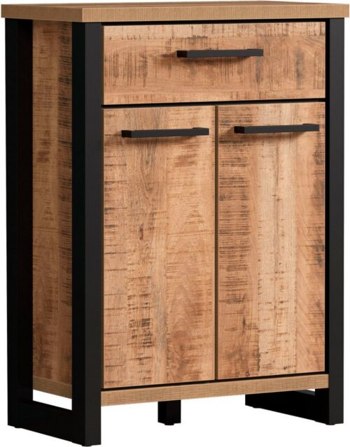 Home affaire Kommode Elda (1 St), Kommode mit 2 Türen, 1 Schublade mit Vollauszug – (B/T/H) 73/39/100 cm