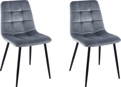Home affaire Esszimmerstuhl Parma (Set, 2 St), Bezug in Samtstoff, Küchenstuhl