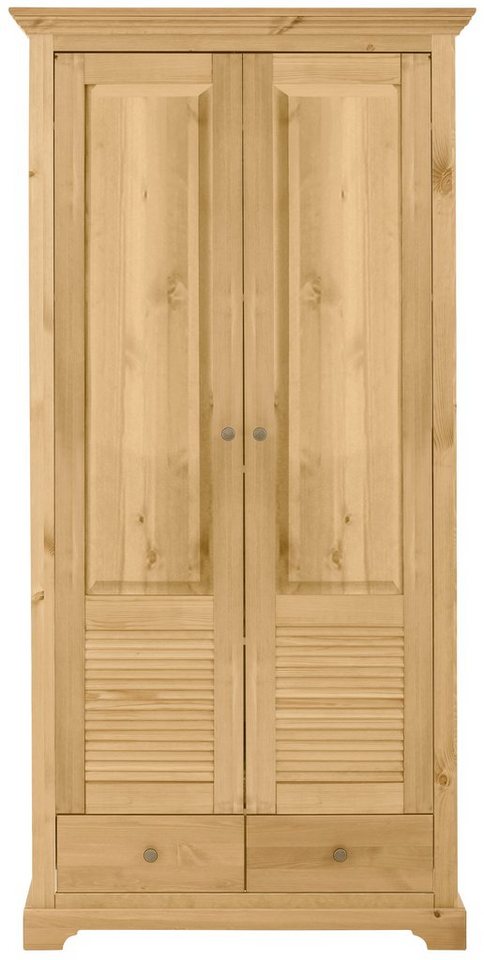 Home affaire Garderobenschrank Ayanna Breite 94 cm, 2-türig, aus massiver Kiefer, FSC®