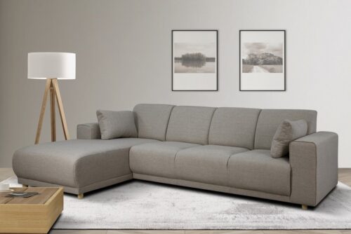 Home affaire Ecksofa LEMPS wahlweise Recamiere links oder rechts L-Form, incl. Zierkissen, Stellmaße 297x162 cm