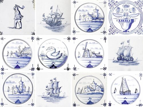Home affaire Fliesenaufkleber Maritim (12 St), Stickerfliesen, selbstklebend, Sticker, 12er Set