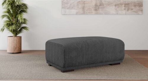 Home affaire Polsterhocker BORNHOLM, großer Hocker passend zur Serie, Maße B/T/H: 122/72/46 cm, mit Wellenfederung, in hochwertiger Verarbeitung