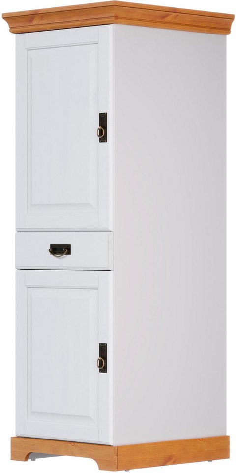 Home affaire Vorratsschrank Rügen Breite 47 cm, Kiefer massiv, 2 Türen, 1 Schubkasten