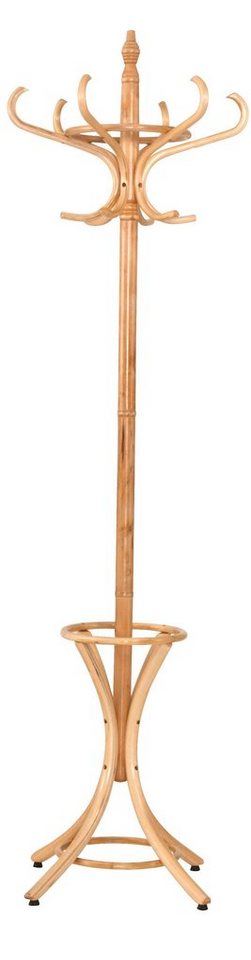 Home affaire Garderobenständer Schönerempfang, TOPSELLER!, (Garderobenständer, Garderobe, OTTOs Choice), aus massiver Birke, im Landhaus-Stil