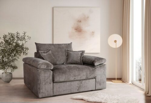 Home affaire XXL-Sessel Soft&Cosy, B: 151 cm - OTTO. Verlässliche Qualität., Mega-Sessel, Cord oder Chenille-Struktur,mit 2 Zierkissen