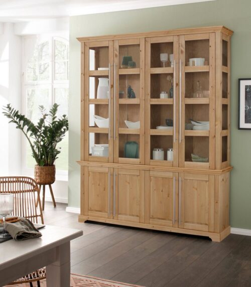 Home affaire Vitrine Meliss aus massiver Kiefer, FSC® zertifiziert, Breite 171 cm