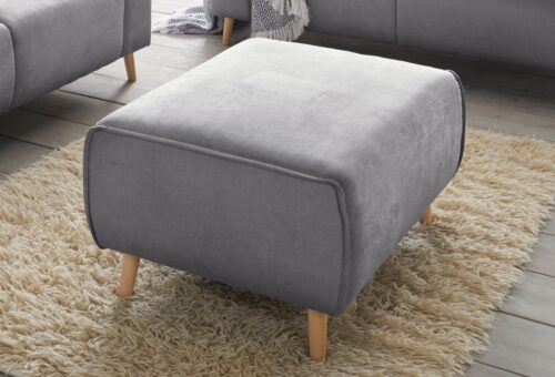 Home affaire Hocker Janek, mit Keder in scandinavischem Design