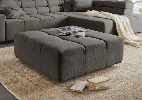 Home affaire Polsterhocker Ancona, passend zur "Ancona"-Polsterserie, auch in Cord + Easy Care