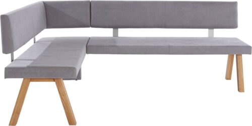 Home affaire Eckbank Rio, Massivholz in Eiche geölt, Esszimmerbank bequem gepolstert