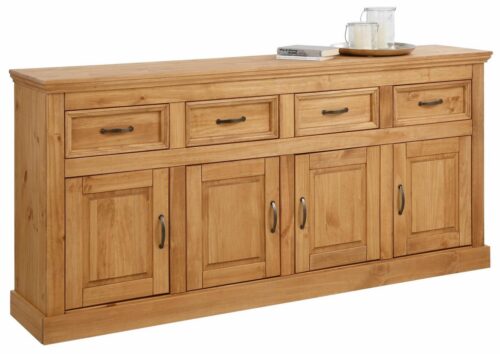 Home affaire Sideboard Selma, Kommode mit 4 Türen und 4 Schubkästen. Breite 192 cm