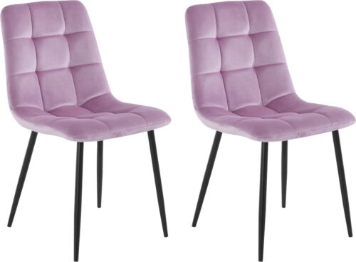 Home affaire Esszimmerstuhl Parma (Set, 2 St), Bezug in Samtstoff, Küchenstuhl