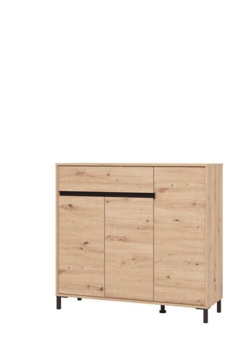 Home affaire Schuhkommode Flannan, Schuhregal, Schuhschrank, Gesamthöhe 109,5 cm, sechs Regale und eine Schublade, Gesamtbreite 118,5 cm