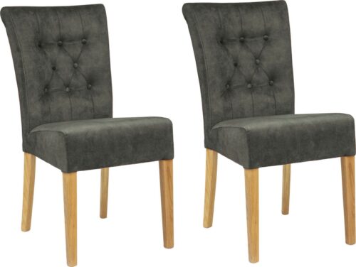 Home affaire Polsterstuhl Queen (Set, 2 St), Esszimmerstuhl mit Knopfheftung, 2er, 4er oder 6er-Set