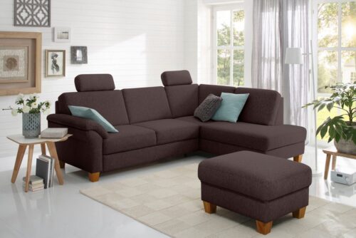 Home affaire Ecksofa Borkum L-Form, B: 249 cm - OTTO. Verlässliche Qualität., optional Bettfunktion, Federkern