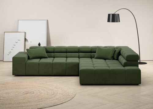 Home affaire Ecksofa Ancona incl. Kopfteilverstellung, OTTOs Choice, Breite 319cm, L-Form, wahlweise motorische Sitztiefenverstellung, auch in Cord + Easy Care