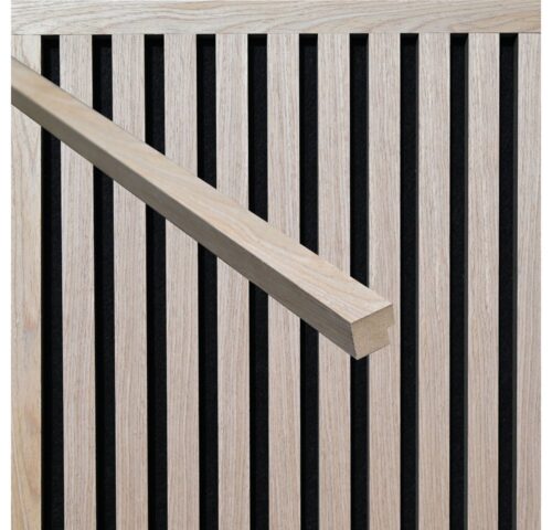 HOME DELUXE Abschlussleiste für Akustikpaneel ENDO - 80 cm, MDF, 1-St., passend für Akustikpaneele SONIC, Wandpanelee Lamellenverkleidung