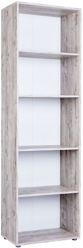 Home affaire Standregal Standregal »Rieke«, 1-tlg., Standregal, 5 offene Fächer,2 Einlegeböden 3-fach höhenverstellbar