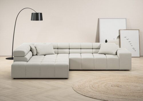 Home affaire Ecksofa Ancona incl. Kopfteilverstellung, OTTOs Choice, Breite 319cm, L-Form, wahlweise motorische Sitztiefenverstellung, auch in Cord + Easy Care