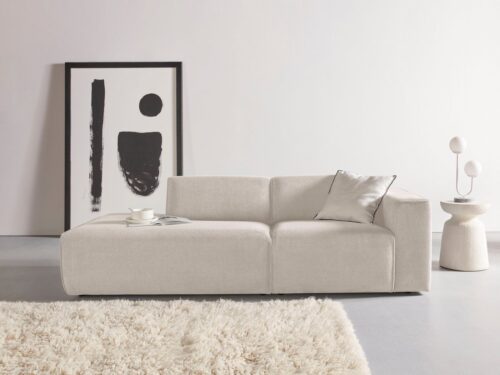 Home affaire 2-Sitzer Noord mit Kedernaht, Breite 227 cm, Cord, Struktur, Webstoff, mit Wellenunterfederung, Massivholzrahmen