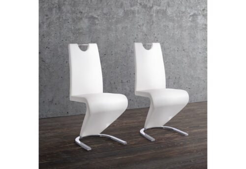 Home affaire Esszimmerstuhl Monza (Set, 2 St), Bezug in Kunstleder, Rückenlehne mit Griff zum einfachen Zurückziehen