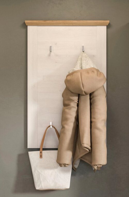 Home affaire Garderobenpaneel COSENZA, TOPSELLER!, Höhe 103 cm, 5 Garderobenhaken, 2-farbig, in Landhausoptik, Wandpaneel, Paneel, Wandhaken