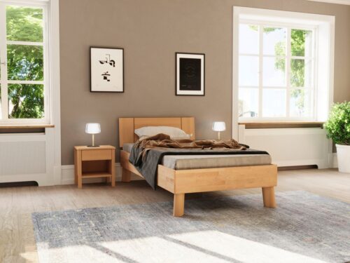 Home affaire Massivholzbett Chavot II, wahlweise in Kernbuche oder Wildeiche erhältlich