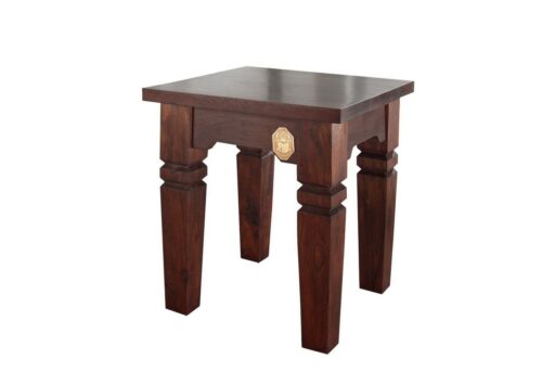 Massivmoebel24 Hocker OXFORD (Hocker Akazie 42x42x45 nougat lackiert OXFORD #601), Hocker Akazie 42x42x45 nougat lackiert OXFORD #601