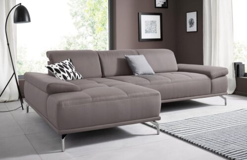 Home affaire Ecksofa Caluna, Inkl.Sitztiefenverstellung, wahlweise mit Kopf- und Armteilverstellung