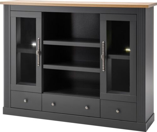 Home affaire Highboard Westminster BESTSELLER! (Höhe ca. 122cm), im angesagten Landhaus-Look