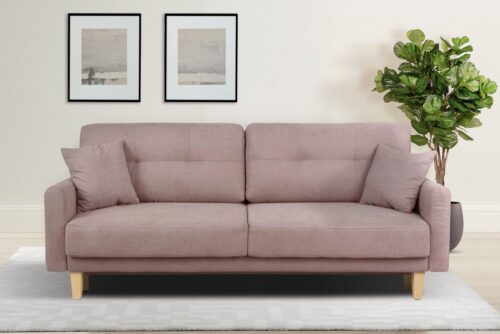 Home affaire 3-Sitzer TRIPLO optionale Schlafsofa mit Bettkasten, Maße B/T/H: 215/100/89 cm, Wahlweise Bettfunktion - Liegefläche 145x191 cm, Rücken-, Zierkissen