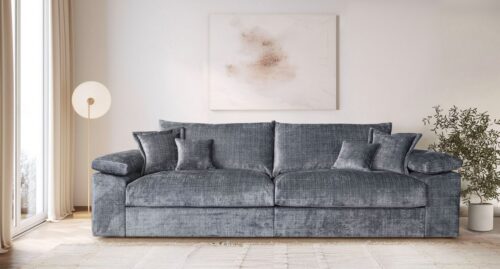 Home affaire Big-Sofa Soft&Cosy XXL, B: 303 cm - OTTO. Verlässliche Qualität., Mega-Sofa, Cord oder Chenille-Struktur, mit Federkern & 4 Zierkissen